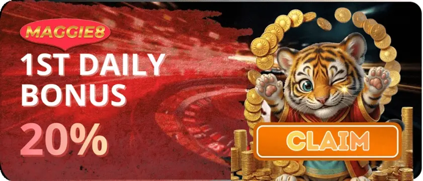 Claim 20% first daily bonus.